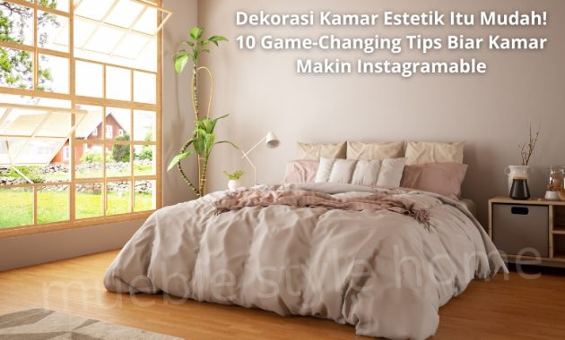 dekorasi kamar estetik